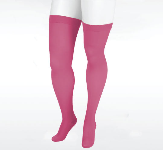 Juzo Soft Thigh High 20-30 mmHg w/ Silicone Band, Every Rose