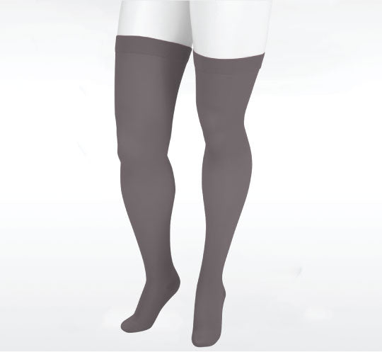 Juzo Dynamic Thigh High 30-40mmHg w/ Silicone Band, Total Eclipse