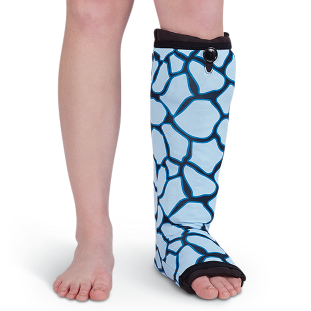 Circaid Profile Foam Leg Sleeve, Extra Wide, Blue Giraffe