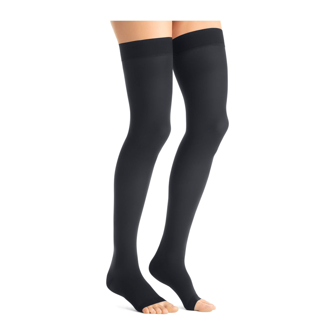 JOBST® Opaque Women's Thigh High 20-30 mmHg, Open Toe, Maternity, Anthracite