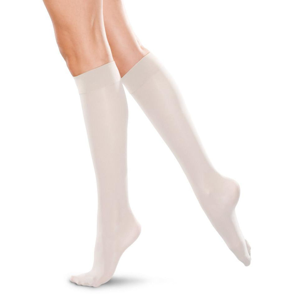 TherafirmLight 10-15 mmHg Knee High, White