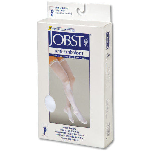 JOBST® Anti-Embolism 18 mmHg Thigh High Closed Toe, In Package