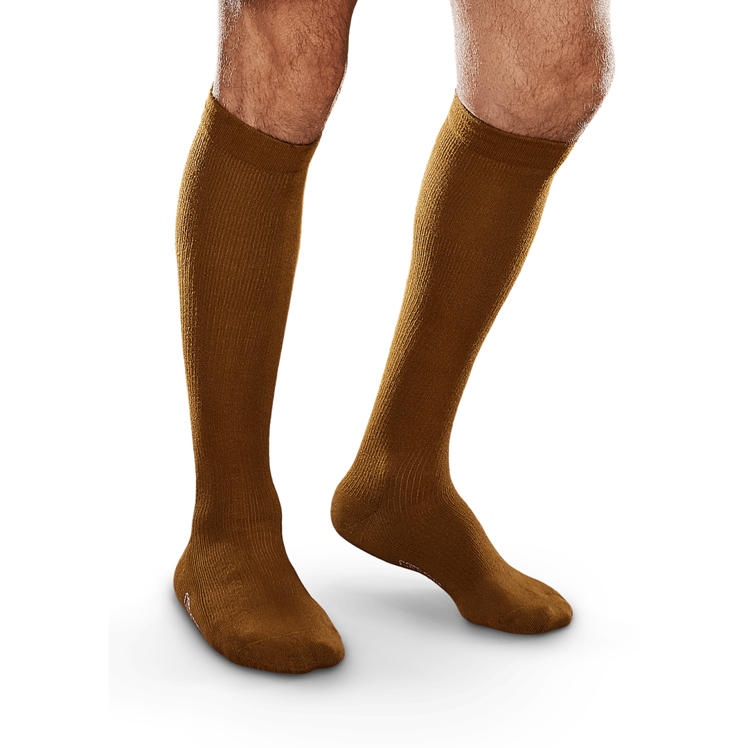 Core-Spun 20-30 mmHg Knee High Compression Socks, Coyote