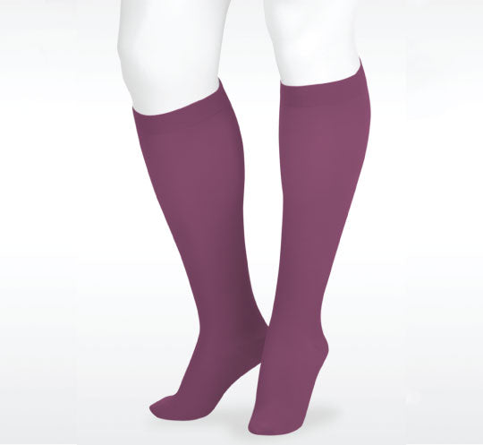 Juzo Dynamic Max Knee High 30-40 mmHg w/ 3.5 cm Silicone Band, Purple Rain