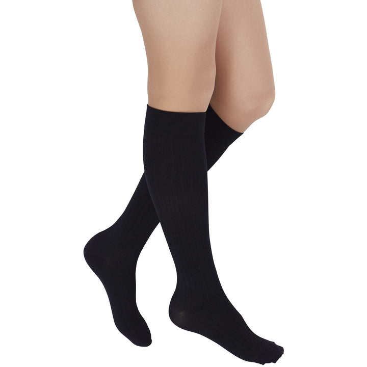 Rejuva® Freedom Knee High 20-30 mmHg, Black