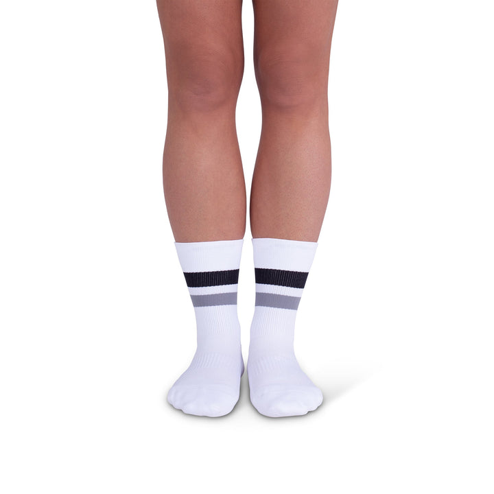 Rejuva® Retro Stripe Crew Compression Sock