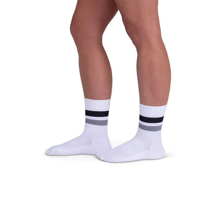 Rejuva® Retro Stripe Crew Compression Sock