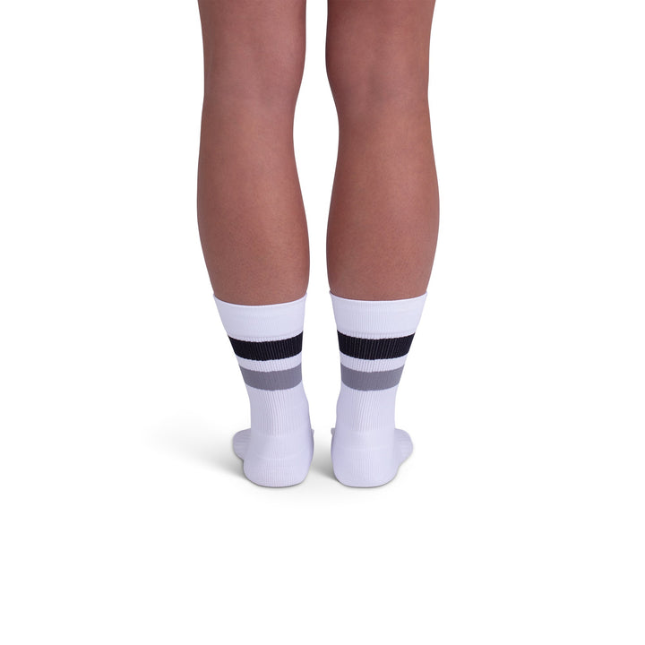 Rejuva® Retro Stripe Crew Compression Sock