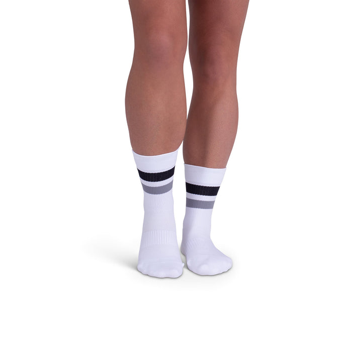 Rejuva® Retro Stripe Crew Compression Sock