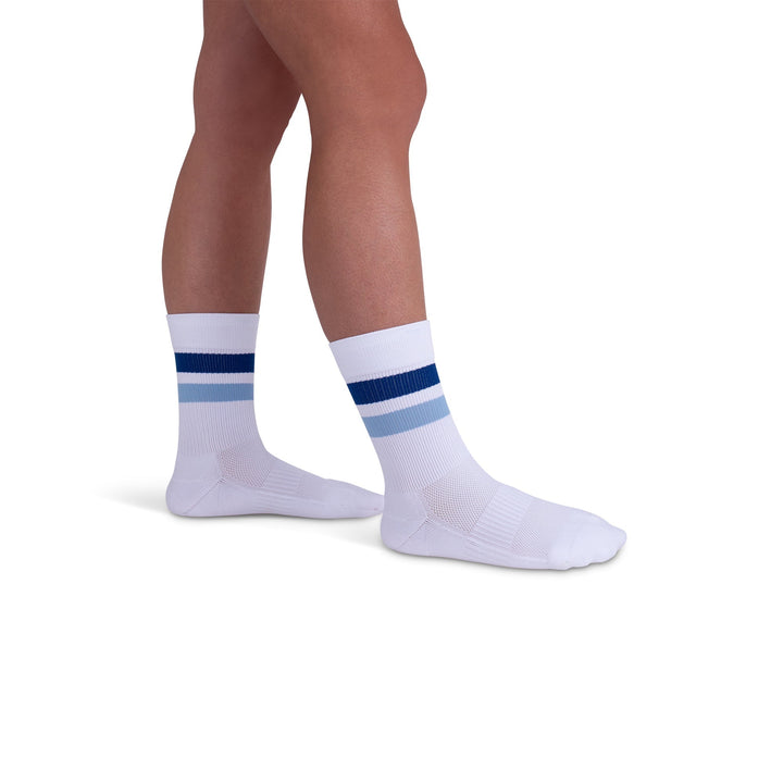 Rejuva® Retro Stripe Crew Compression Sock