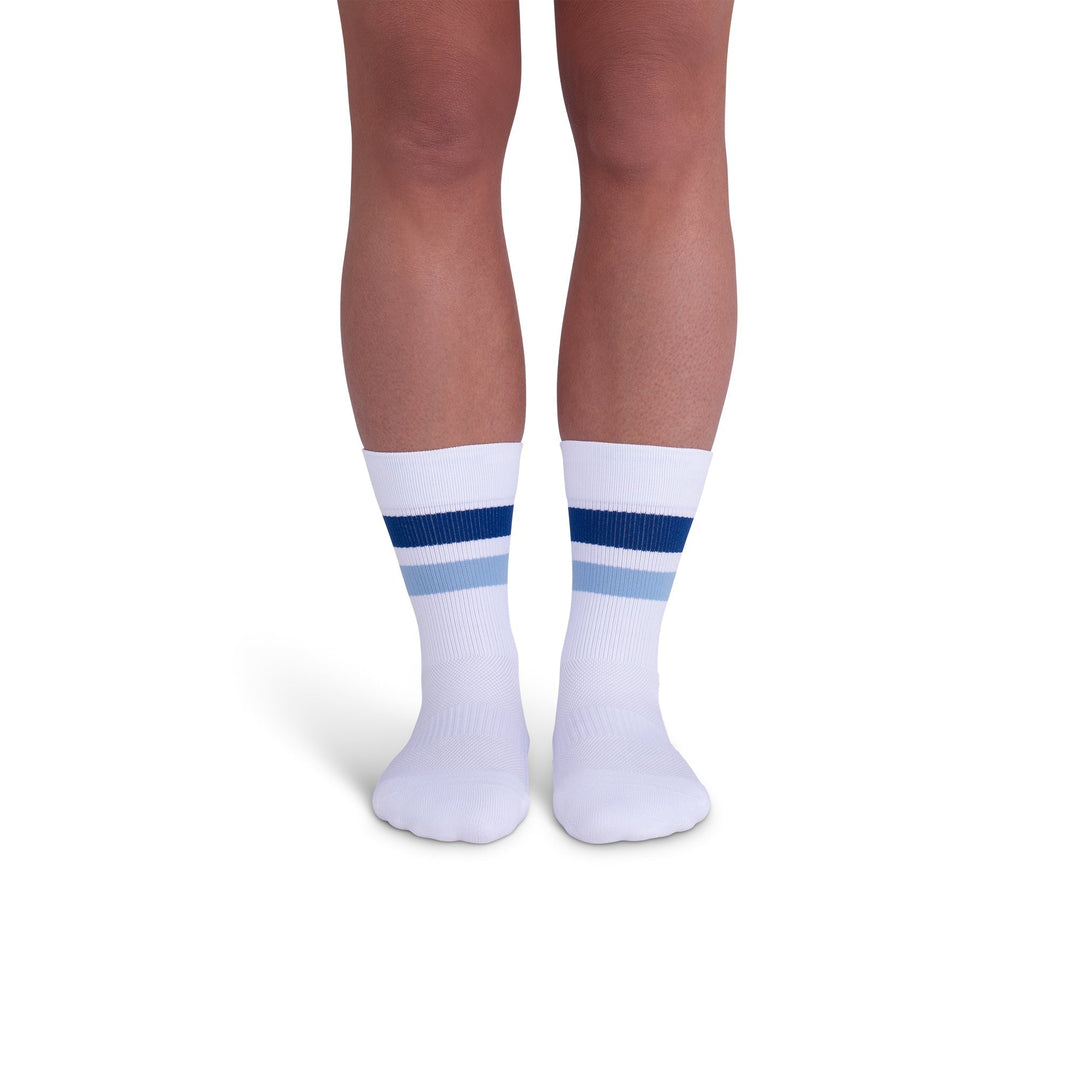 Rejuva® Retro Stripe Crew Compression Sock