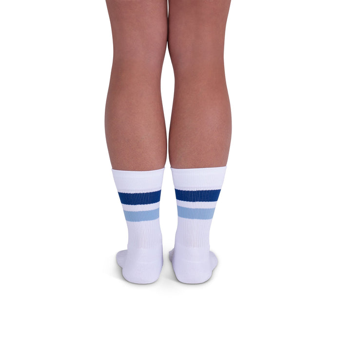 Rejuva® Retro Stripe Crew Compression Sock