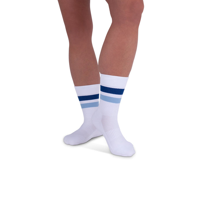 Rejuva® Retro Stripe Crew Compression Sock