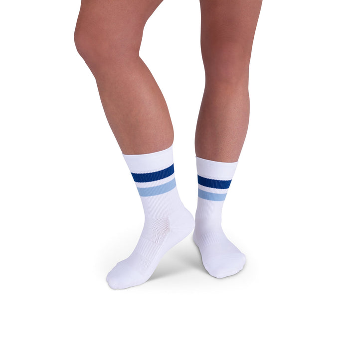 Rejuva® Retro Stripe Crew Compression Sock