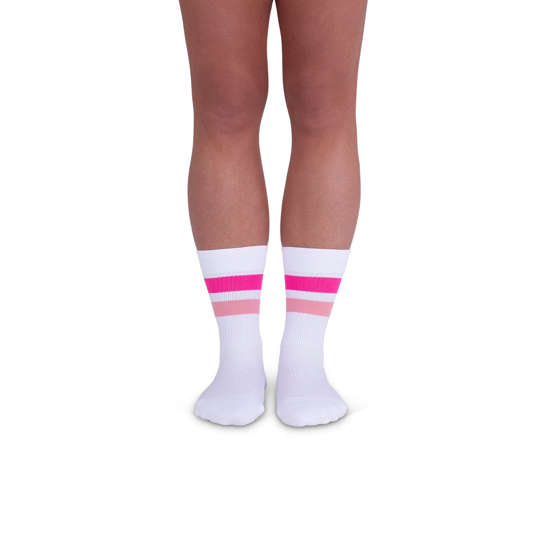 Rejuva® Retro Stripe Crew Compression Sock