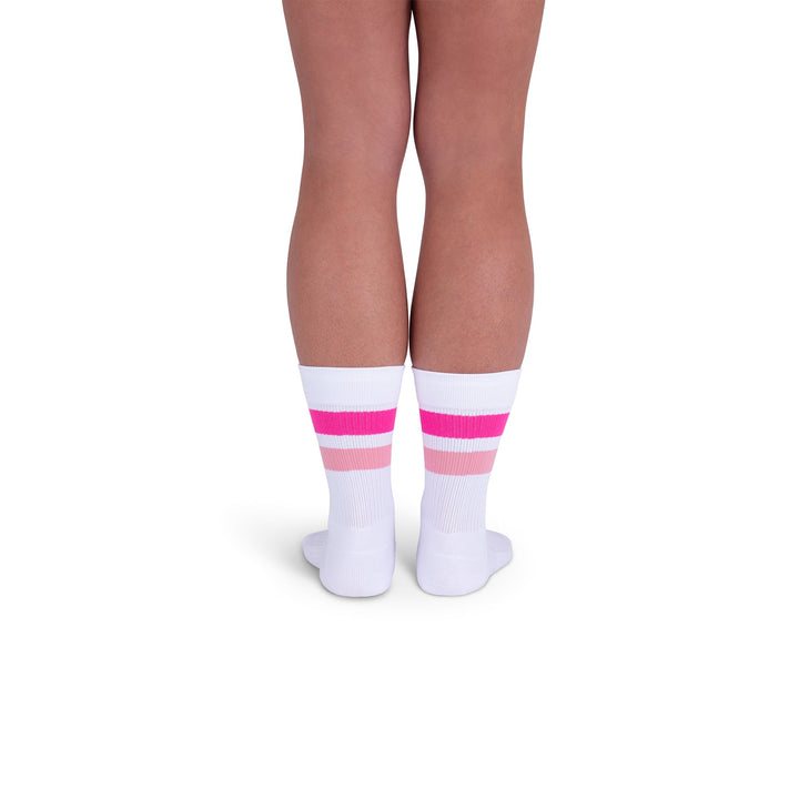 Rejuva® Retro Stripe Crew Compression Sock