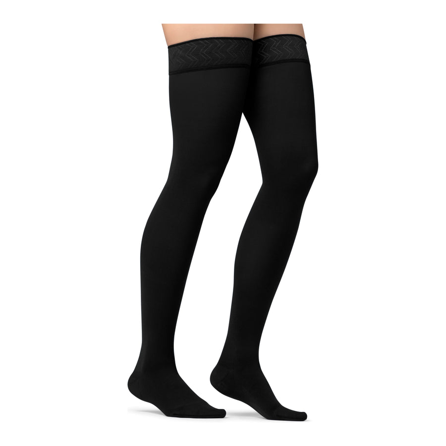 JOBST® Opaque Women's Thigh High 15-20 mmHg, Maternity, Black