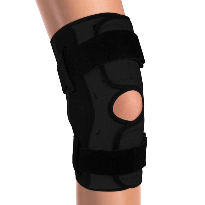 OTC Neoprene Knee Stabilizer Wrap - Hinged Bars, Black