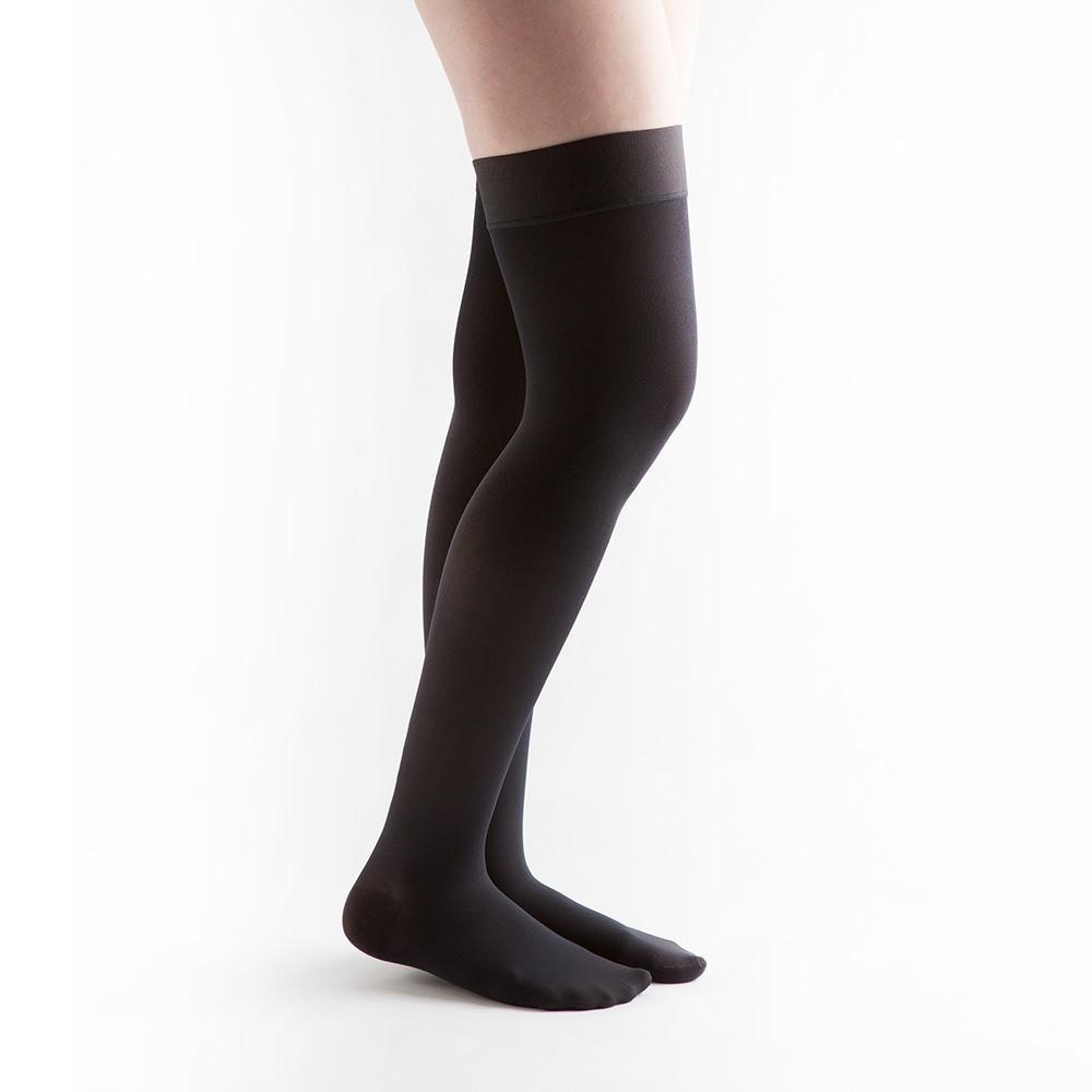 VenActive Women's Opaque 15-20 mmHg Thigh Highs, Black