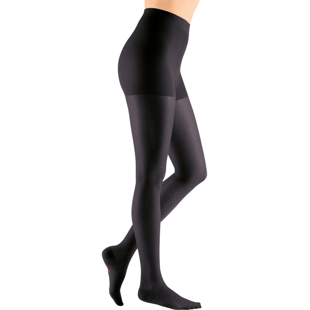 Maternity Medical Compression Tights by Beister 20-30mmHg Graduated Support Pregnancy  Legging with Button Elastic Band & Abdominal Protection Footless High Waist  Compression Pantyhose for Varicosity Black S