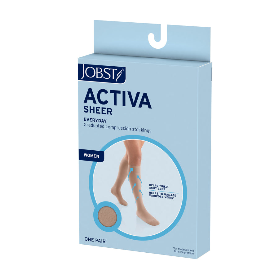 JOBST® ACTIVA Sheer Knee High 8-15 mmHg